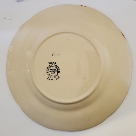 2 Vintage Franciscan Pottery Apple Motif 8" Dessert Plates Cottagecore - Picture 3 of 5